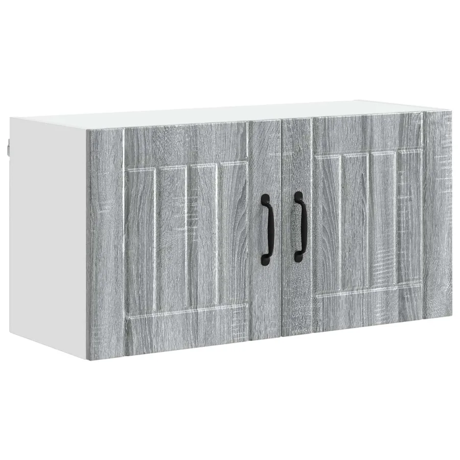 Meuble mural LUCCA Sonoma gris 80 x 31 x 40 cm - 2