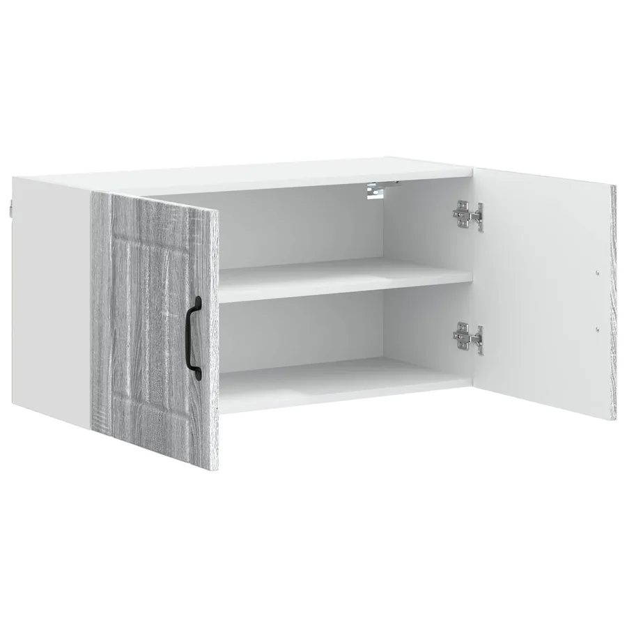 Meuble mural LUCCA Sonoma gris 80 x 31 x 40 cm - 5