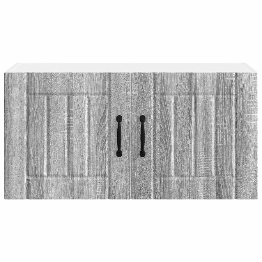 Meuble mural LUCCA Sonoma gris 80 x 31 x 40 cm - 6