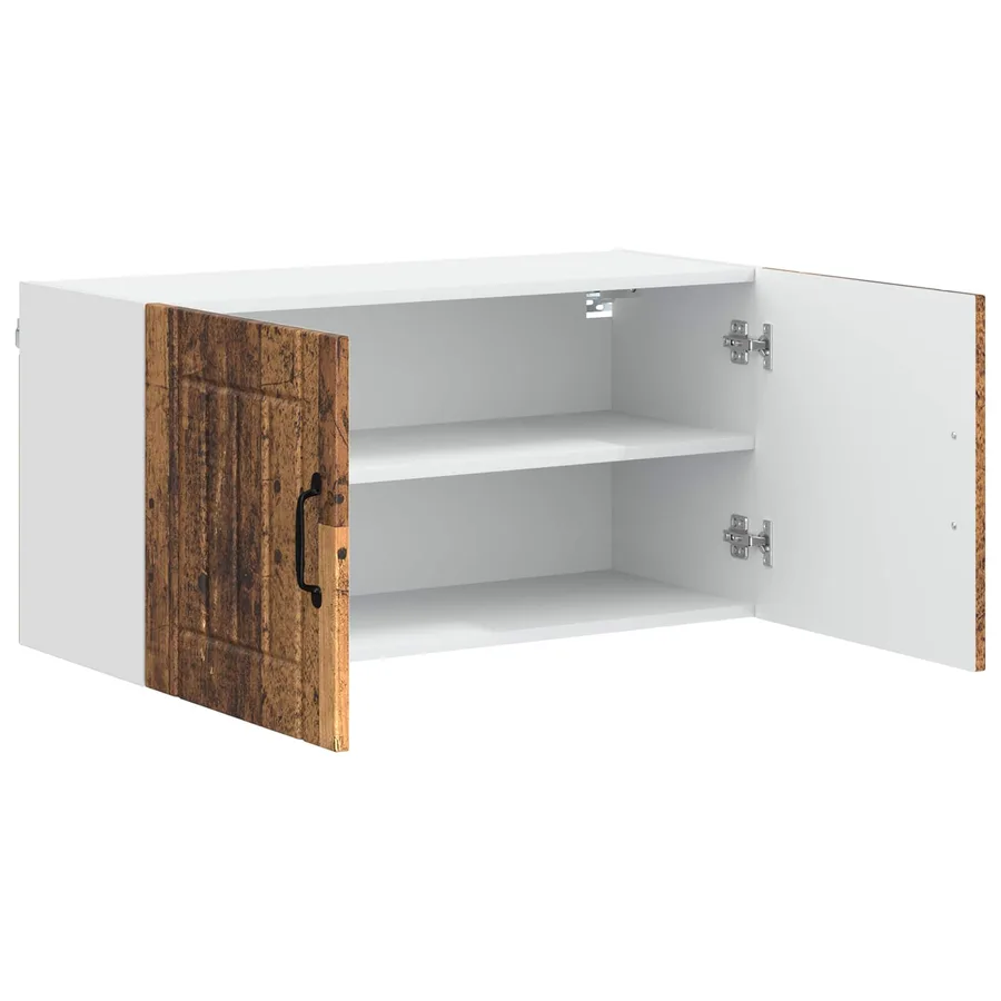 Meuble mural LUCCA Bois ancien 80 x 31 x 40 cm - 5