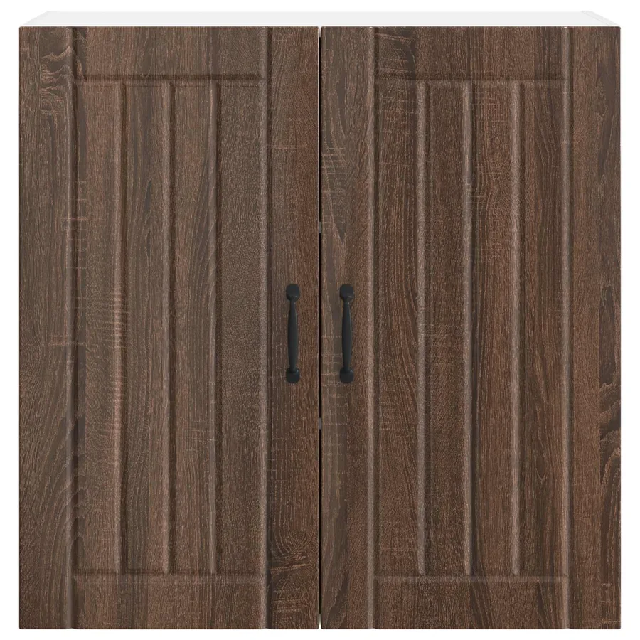Meuble mural LUCCA Chêne brun 80 x 31 x 80 cm Bois d'ingénierie - 6
