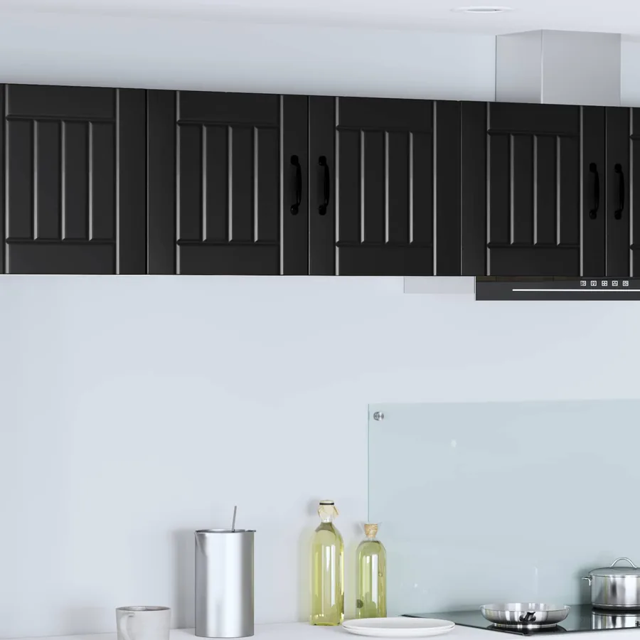 Meuble mural LUCCA Noir 80 x 31 x 40 cm Bois d'ingénierie
