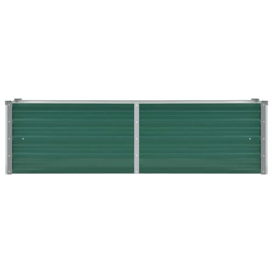 Lit surélevé de jardin Acier galvanisé 160x40x45 cm Vert - 4