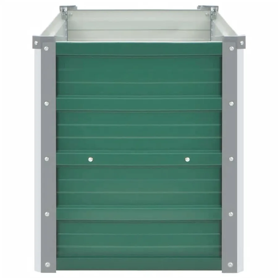 Lit surélevé de jardin Acier galvanisé 160x40x45 cm Vert - 5
