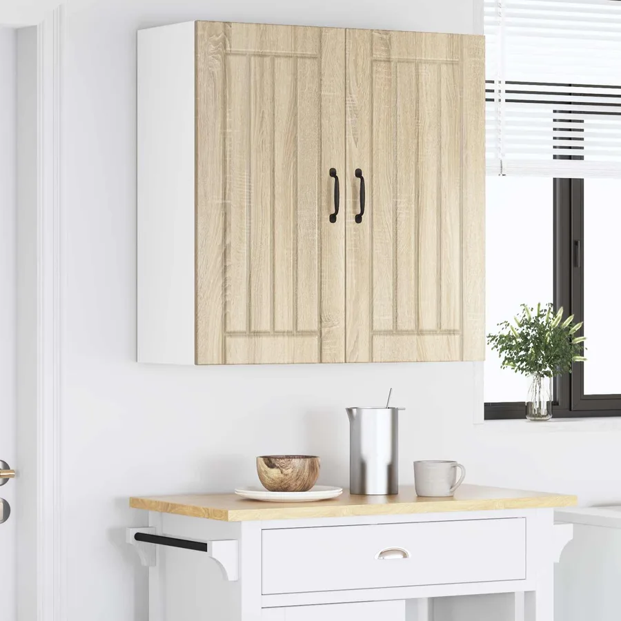 Meuble mural LUCCA Chêne Sonoma 80 x 31 x 80 cm - 4