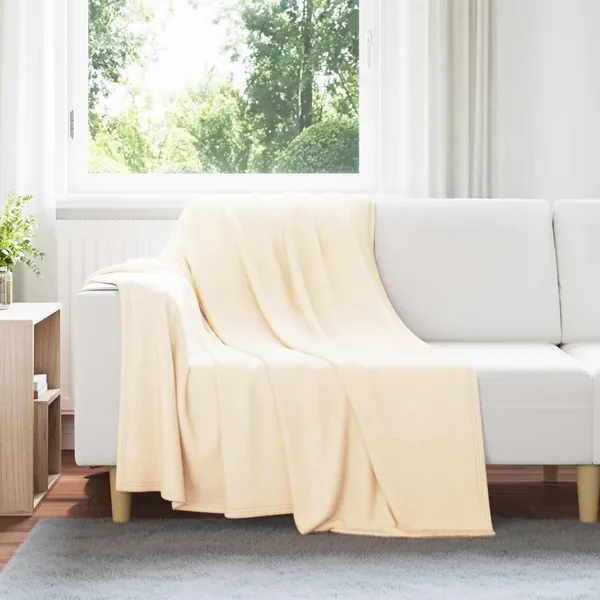 Couvertures à jeter 24 pcs Crème 200 x 150 cm Toison