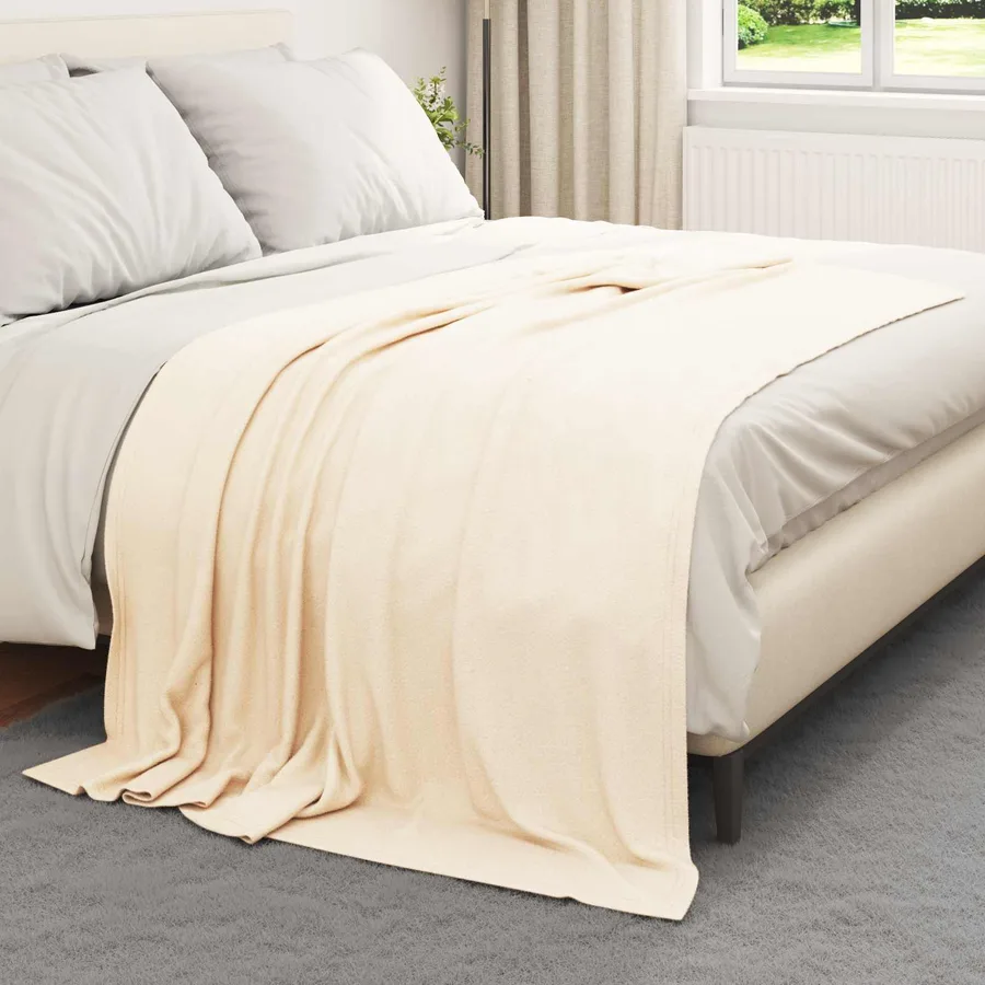 Couvertures à jeter 24 pcs Crème 200 x 150 cm Toison - 3