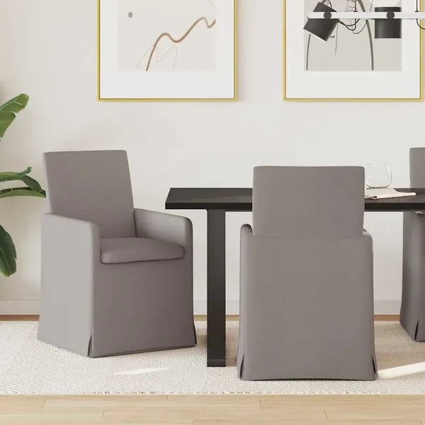 Chaises de salle à manger 2 pcs Taupe 57 x 67 x 95 cm tissu