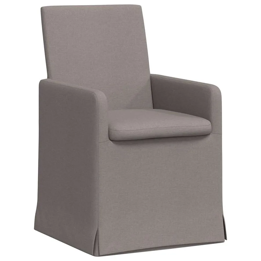 Chaises de salle à manger 2 pcs Taupe 57 x 67 x 95 cm tissu - 2