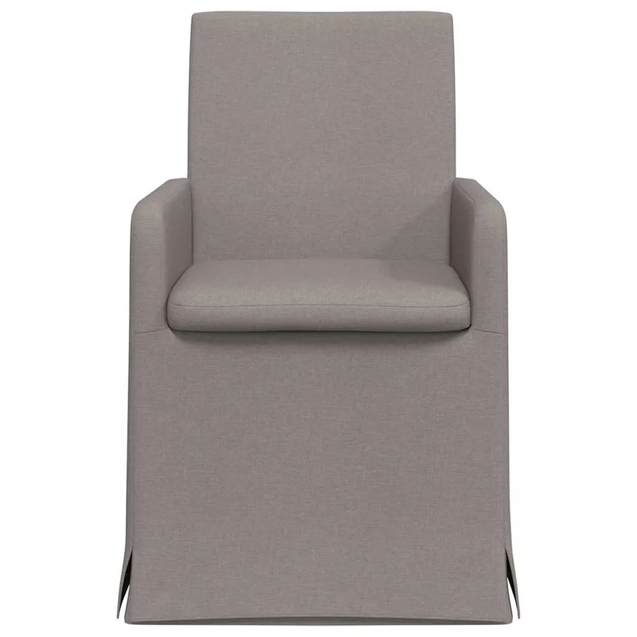 Chaises de salle à manger 2 pcs Taupe 57 x 67 x 95 cm tissu - 4
