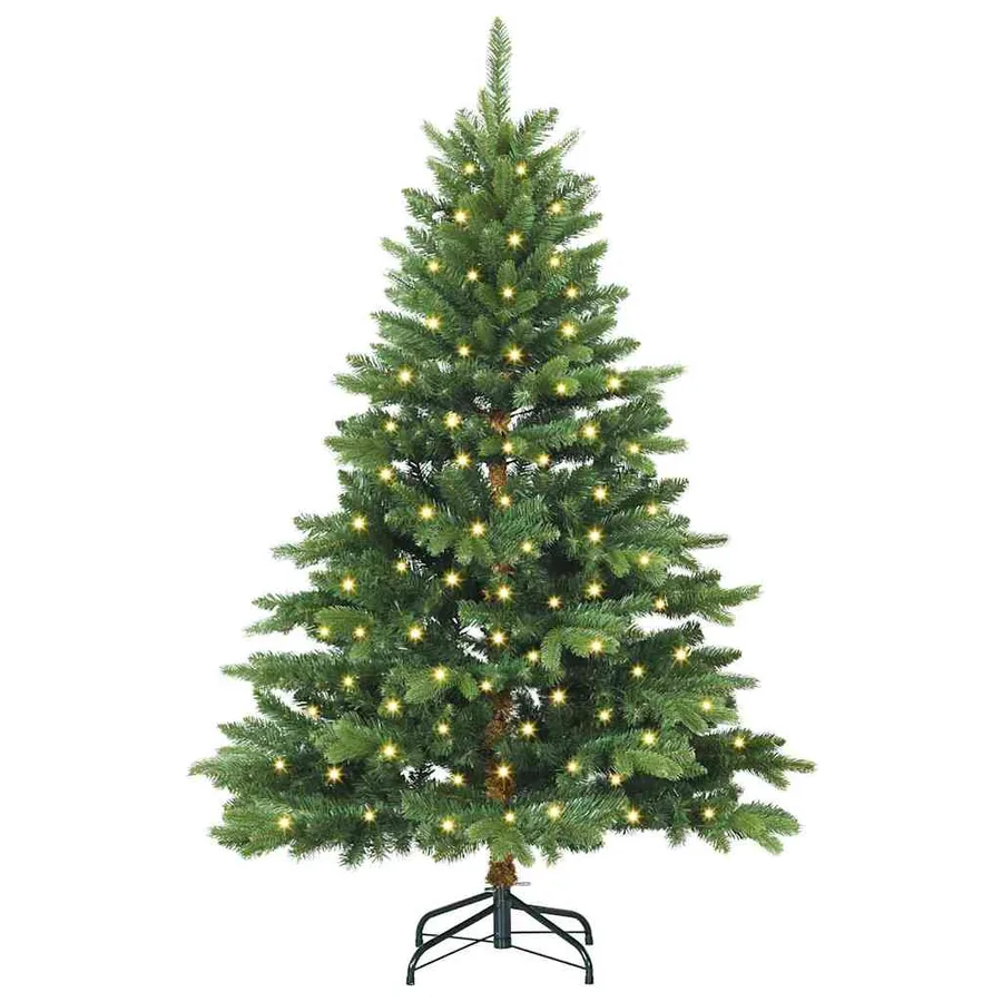Sapin de Noël artificiel avec 150 LED Vert 150 cm PE et PVC - 3