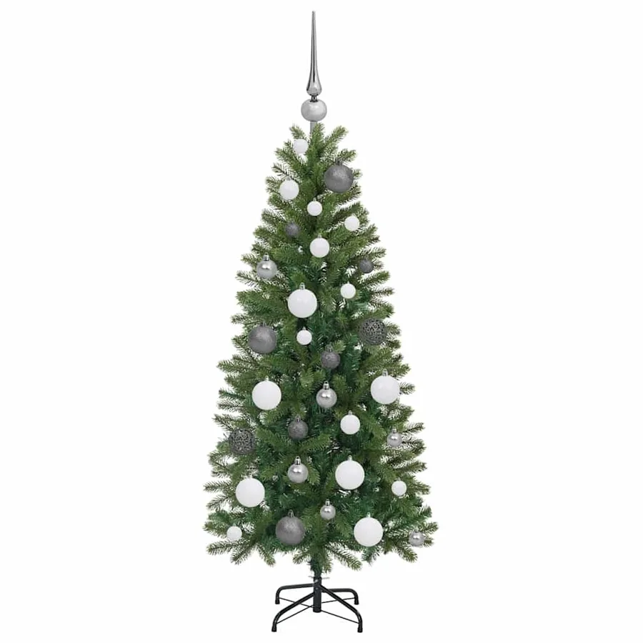 Sapin de Noël artificiel avec 150 LED Vert 120 cm PE et PVC - 5