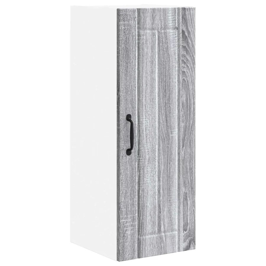 Meuble mural LUCCA Sonoma gris 30 x 31 x 80 cm - 2