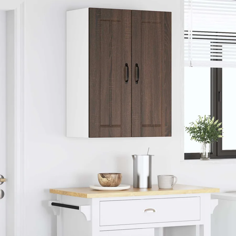 Meuble mural LUCCA 2 pcs Chêne brun 30 x 31 x 80 cm - 4