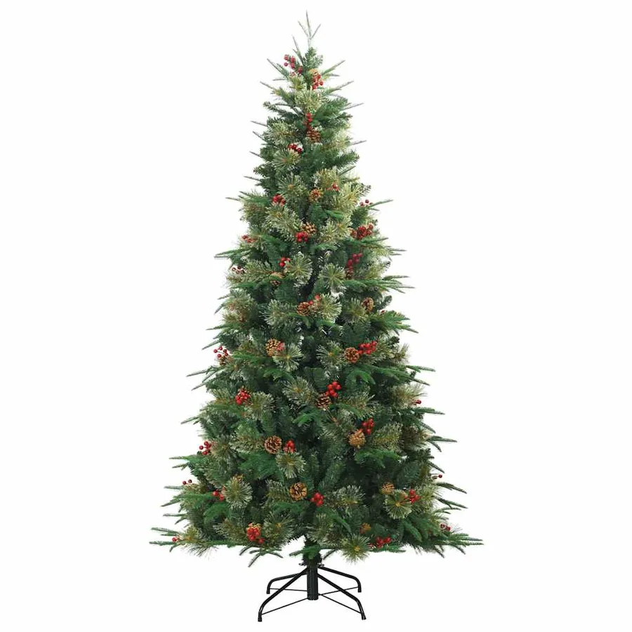 Sapin de Noël Artificiel à Branches Articulées Vert 210 cm - 3
