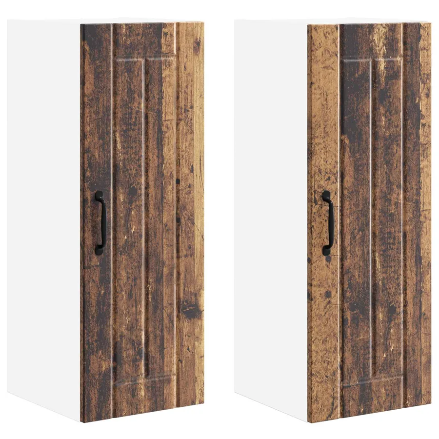 Meuble mural LUCCA 2 pcs Bois ancien 30 x 31 x 80 cm - 2