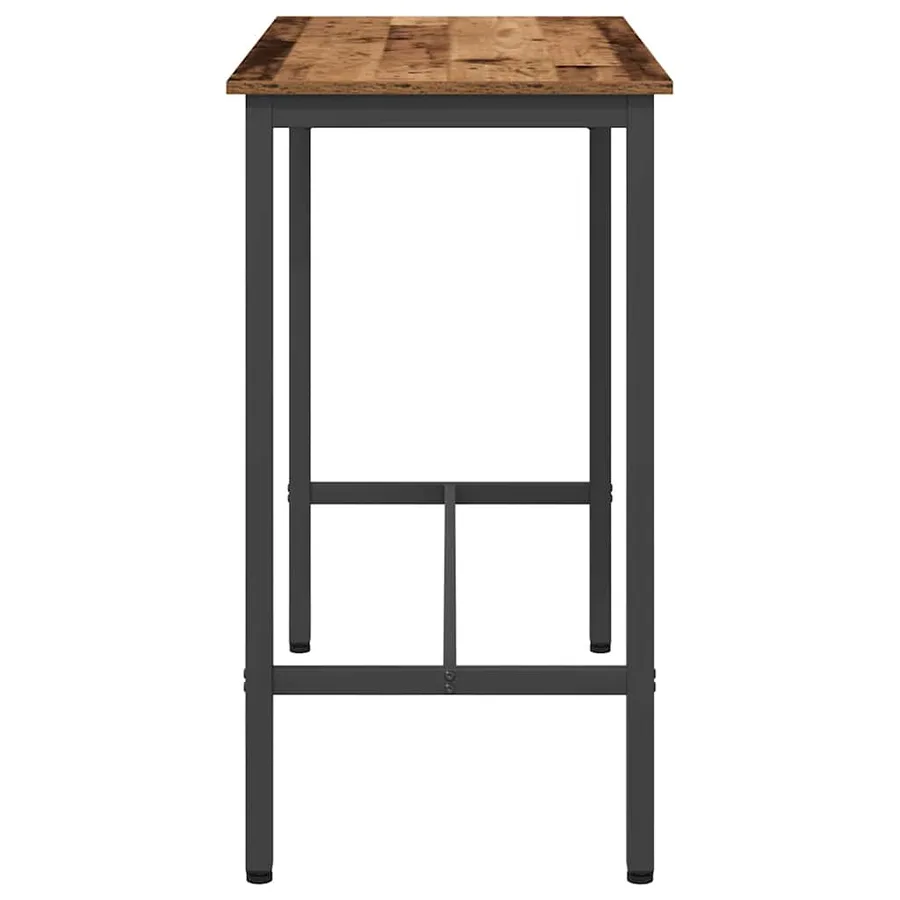 table Bois ancien 100 x 50 x 90,5 cm Bois d'ingénierie et acier - 6