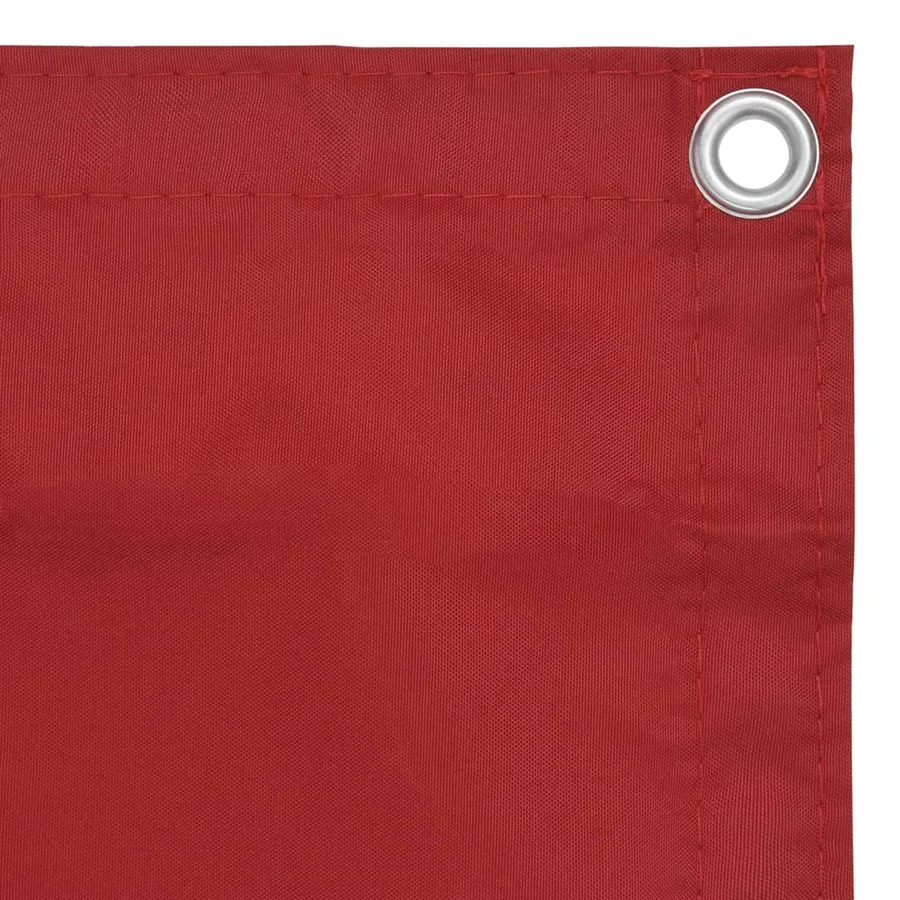Écran de balcon Rouge 120x500 cm Tissu Oxford - 3