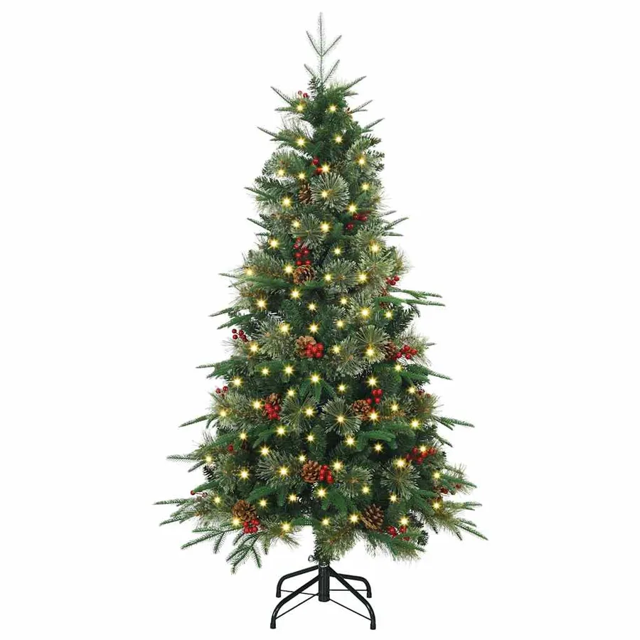 Sapin de Noël Artificiel à Branches Articulées Vert 150 cm - 3