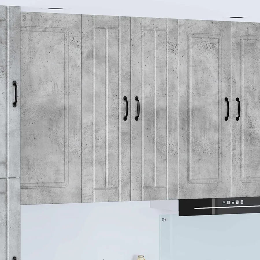 Meuble mural LUCCA Gris béton 60 x 31 x 100 cm
