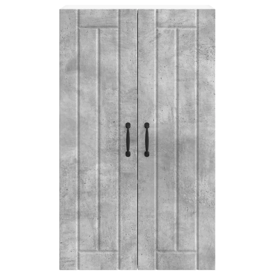 Meuble mural LUCCA Gris béton 60 x 31 x 100 cm - 6
