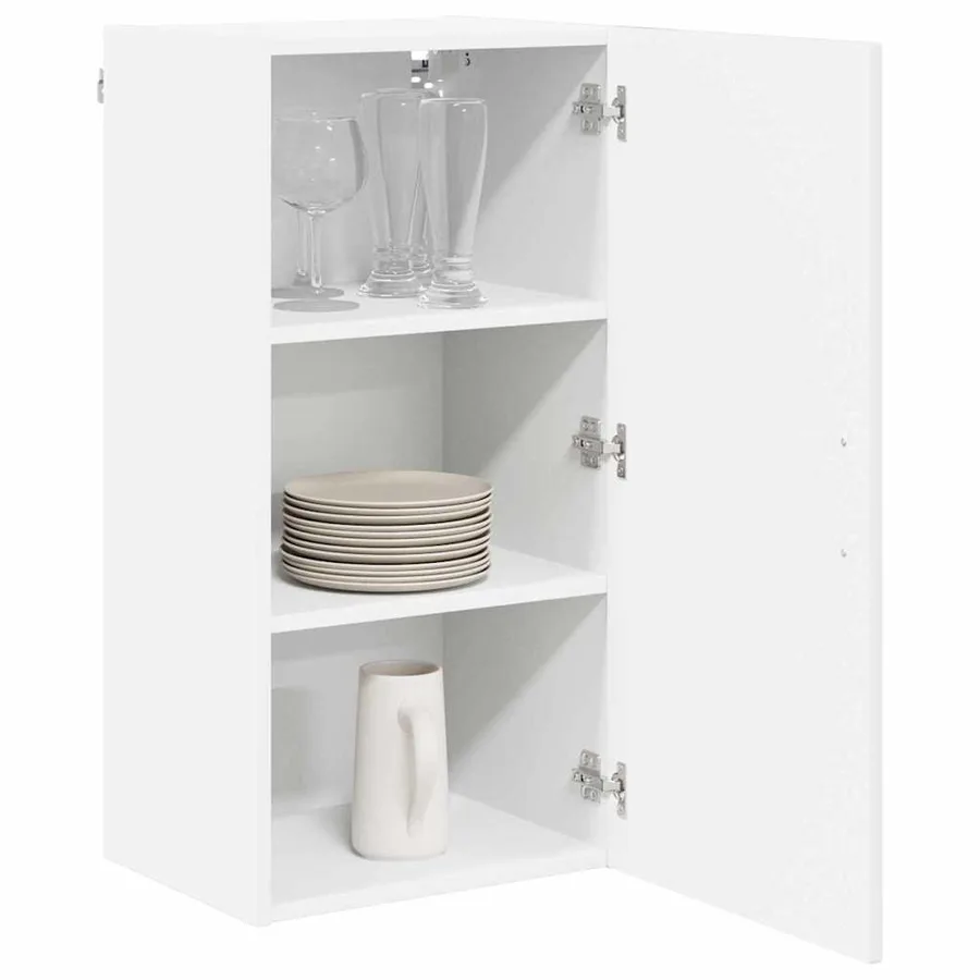 Meuble mural LUCCA Blanc brillant 40 x 31 x 80 cm - 3