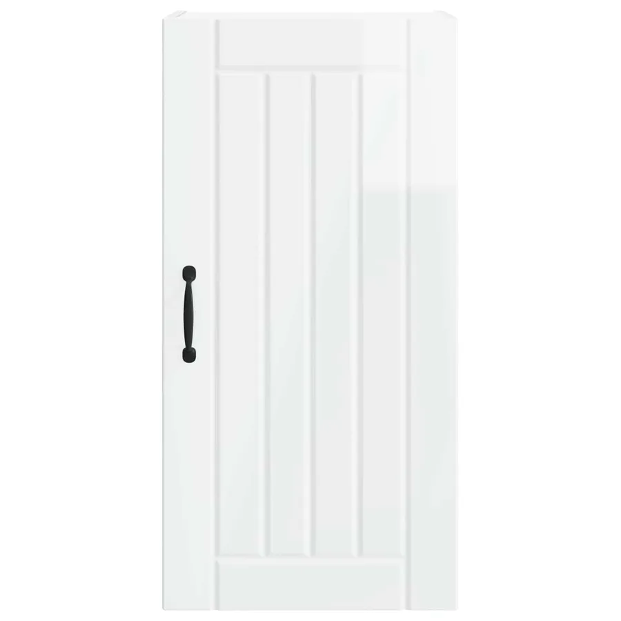Meuble mural LUCCA Blanc brillant 40 x 31 x 80 cm - 6
