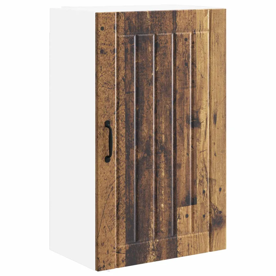 Meuble mural LUCCA Bois ancien 50 x 31 x 80 cm - 2