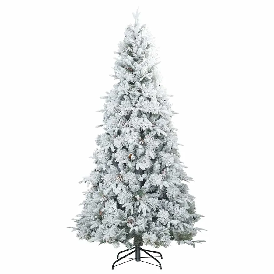 Sapin de Noël Artificiel à Branches Articulées Blanc 180 cm - 4
