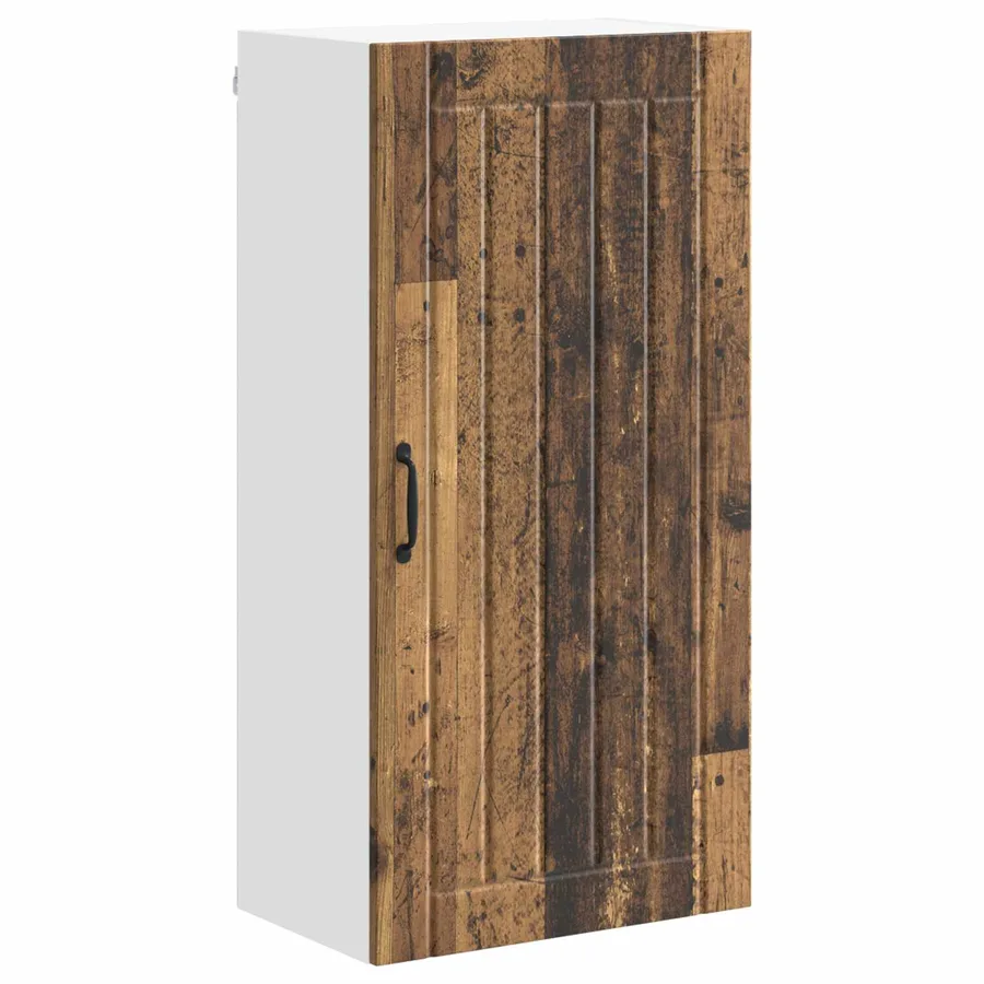 Meuble mural LUCCA Bois ancien 50 x 31 x 100 cm - 2