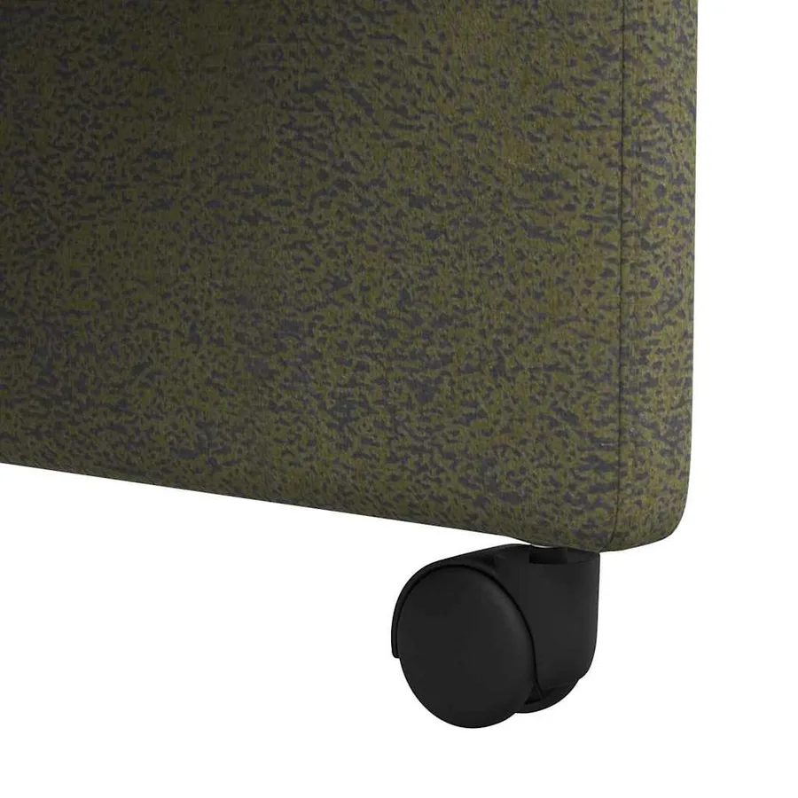 Chaises de Salle à Manger avec Roues 2 pcs Vert armée - 9