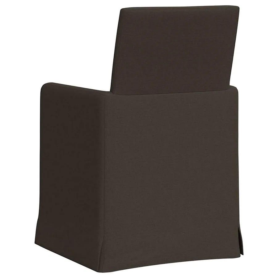 Chaises de salle à manger 2 pcs Gris foncé 57 x 67 x 95 cm Lin - 6