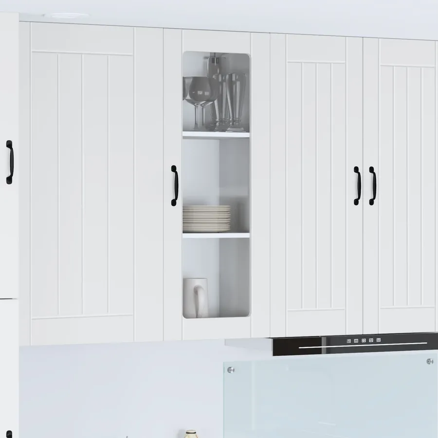 Cabinet en verre mural LUCCA Blanc 40 x 31 x 100 cm