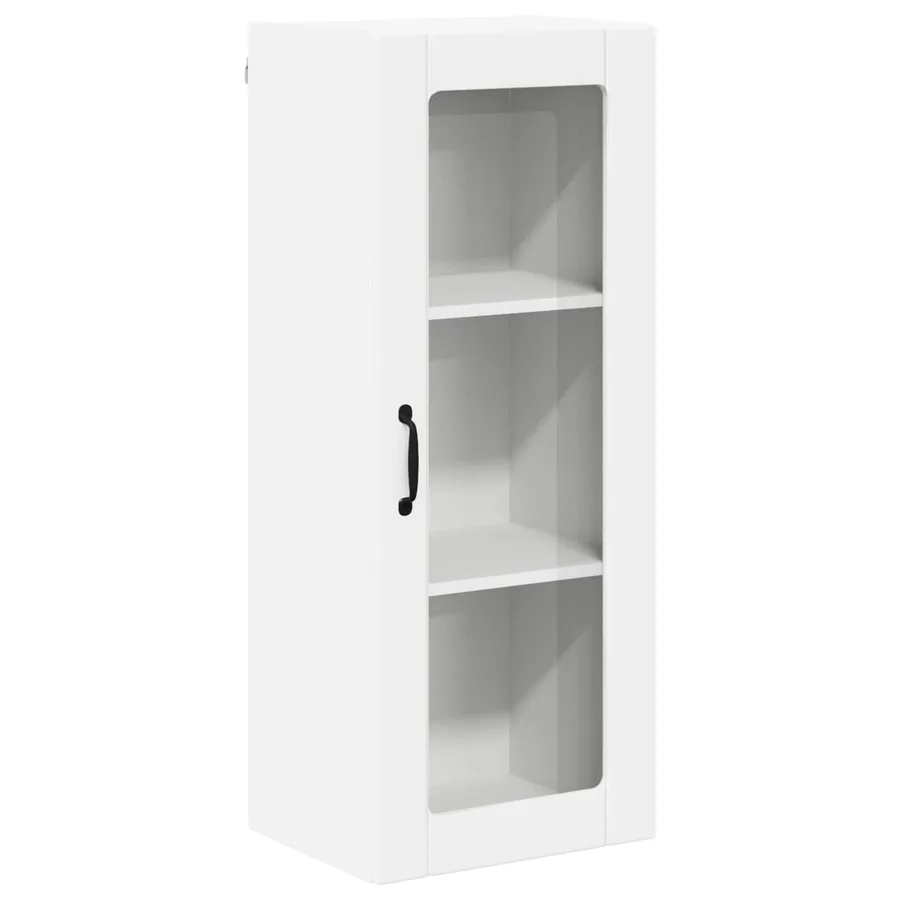 Cabinet en verre mural LUCCA Blanc 40 x 31 x 100 cm - 2