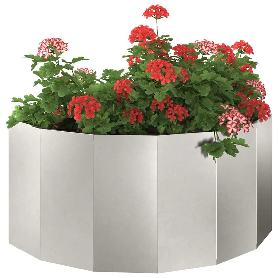 Jardinière Argent 120 x 60 x 50 cm Acier inoxydable - 3