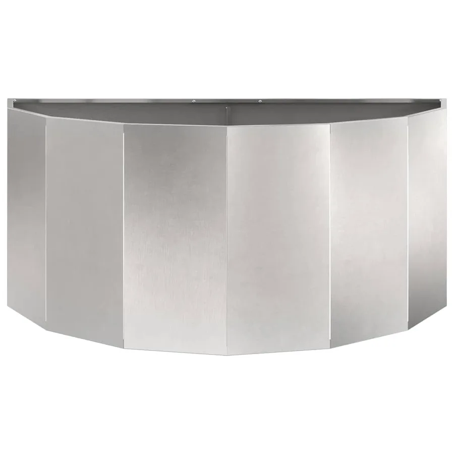Jardinière Argent 120 x 60 x 50 cm Acier inoxydable - 5