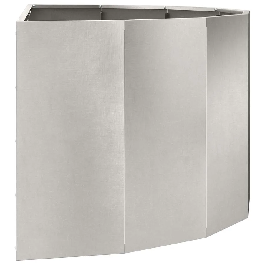 Jardinière Argent 120 x 60 x 50 cm Acier inoxydable - 6