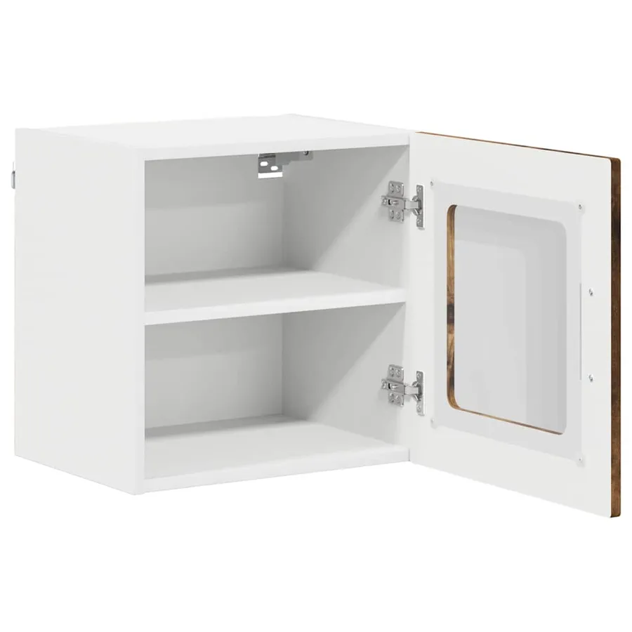 Cabinet en verre mural LUCCA 2 pcs Chêne fumé 40 x 31 x 40 cm - 6
