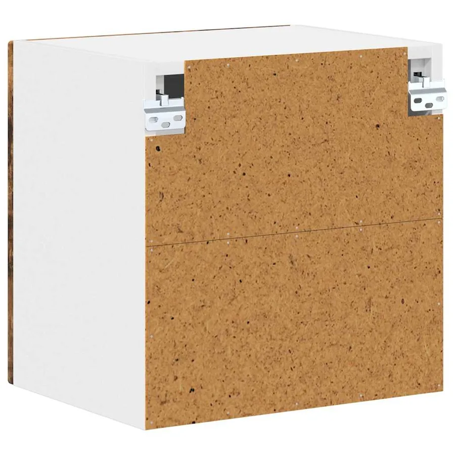 Cabinet en verre mural LUCCA 2 pcs Chêne fumé 40 x 31 x 40 cm - 9