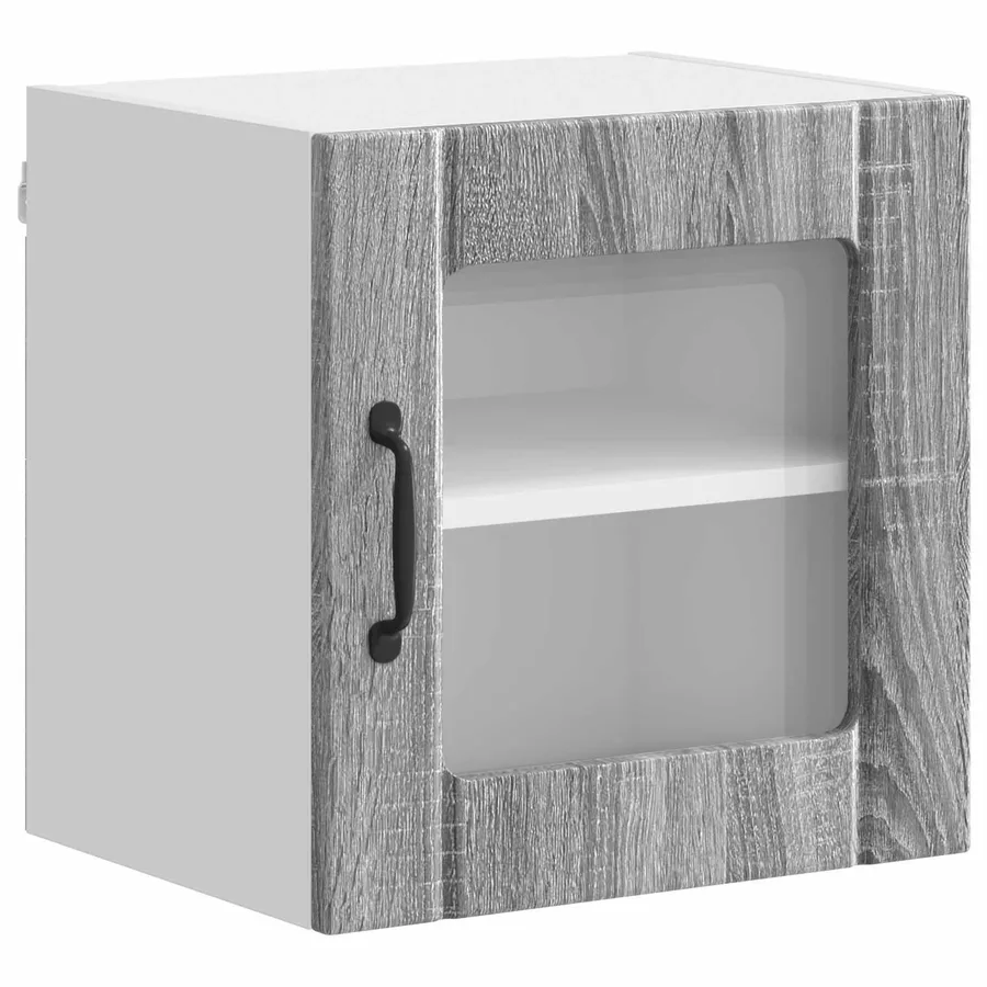Cabinet en verre mural LUCCA 2 pcs Sonoma gris 40 x 31 x 40 cm - 2
