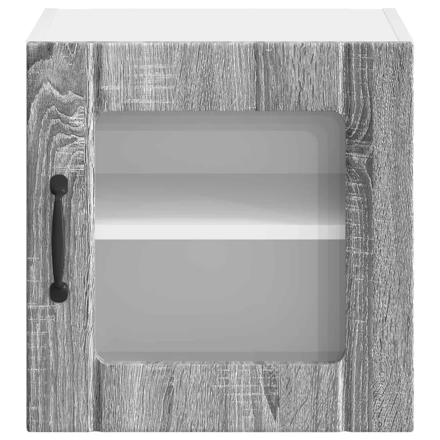 Cabinet en verre mural LUCCA 2 pcs Sonoma gris 40 x 31 x 40 cm - 6