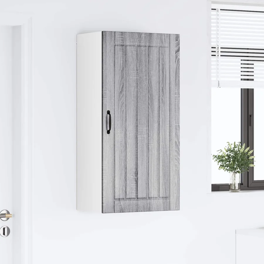 Meuble mural LUCCA Sonoma gris 50 x 31 x 100 cm - 4