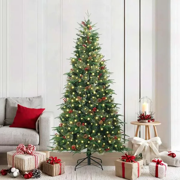 Sapin de Noël Artificiel à Branches Articulées Vert 210 cm