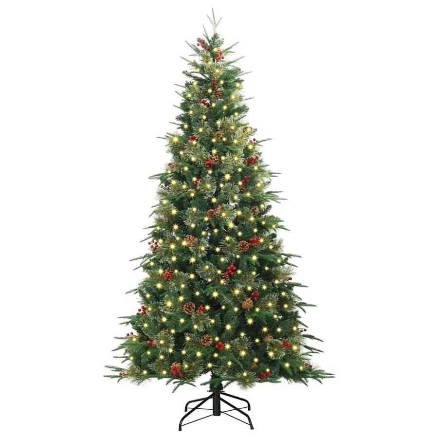 Sapin de Noël Artificiel à Branches Articulées Vert 210 cm - 3