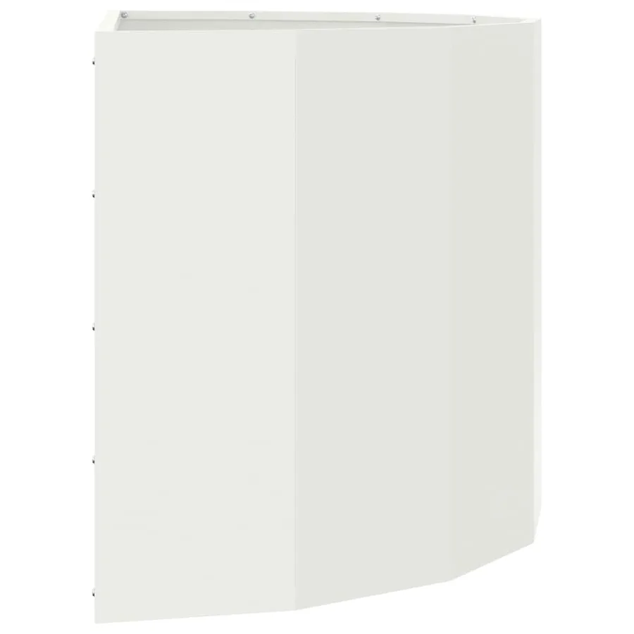 Jardinière Blanc 90 x 45 x 50 cm Acier - 6