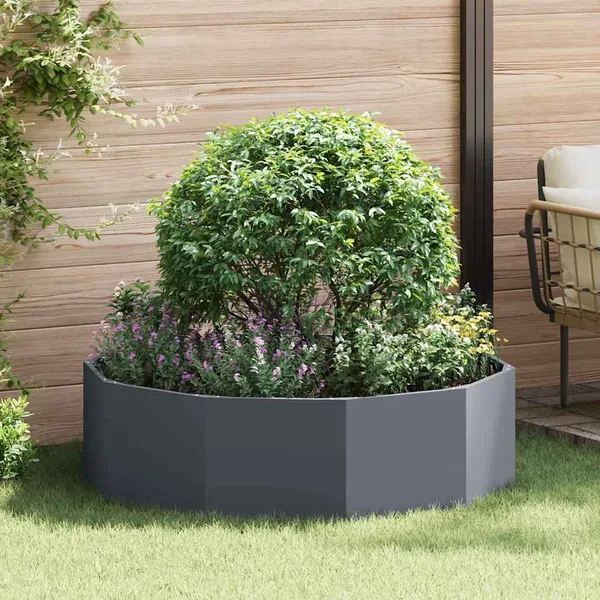 Jardinière Anthracite 120 x 120 x 35 cm Acier