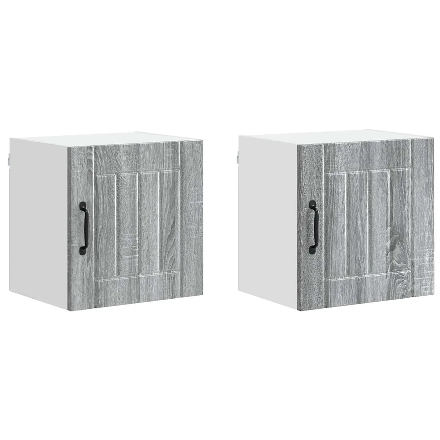 Meuble mural LUCCA 2 pcs Sonoma gris 40 x 31 x 40 cm - 2