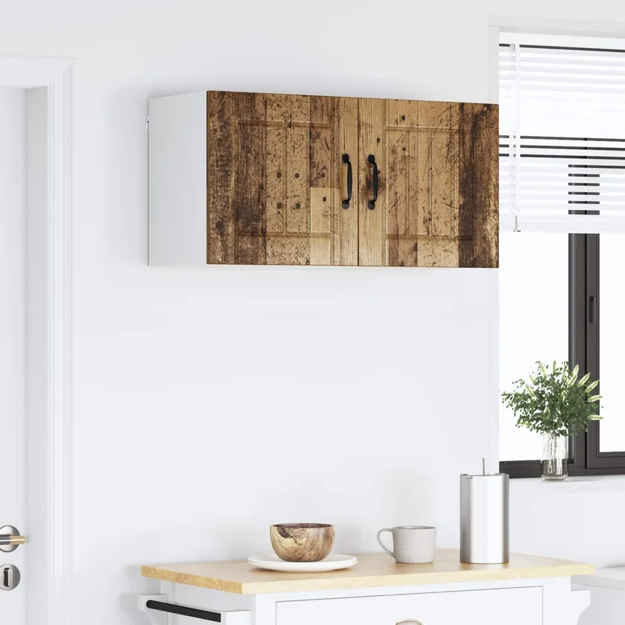 Meuble mural LUCCA 2 pcs Bois ancien 40 x 31 x 40 cm - 4