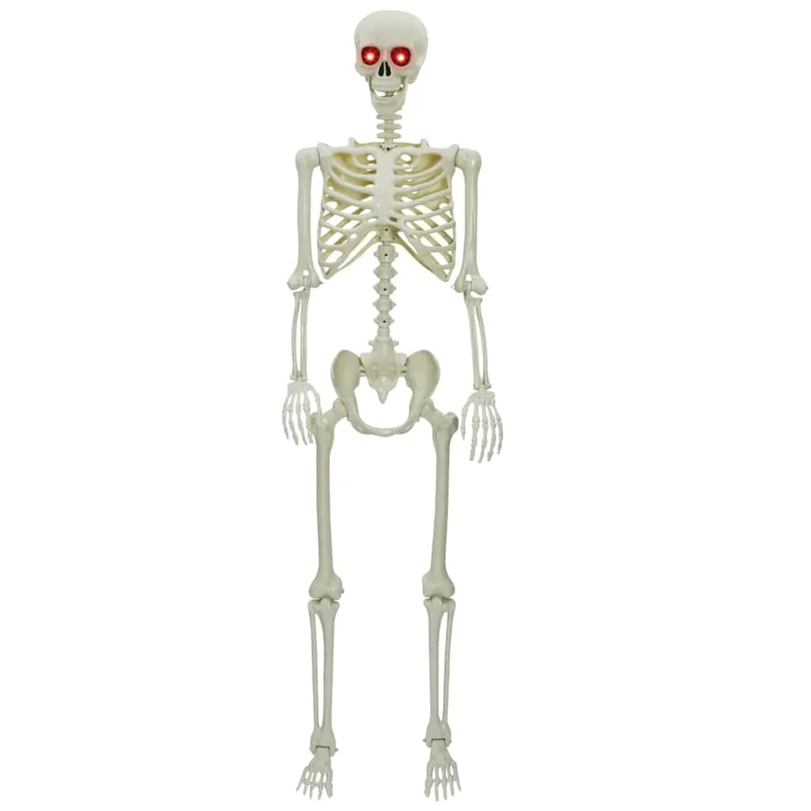 Squelette d'Halloween Blanc 155 x 38.5 cm Plastique - 2