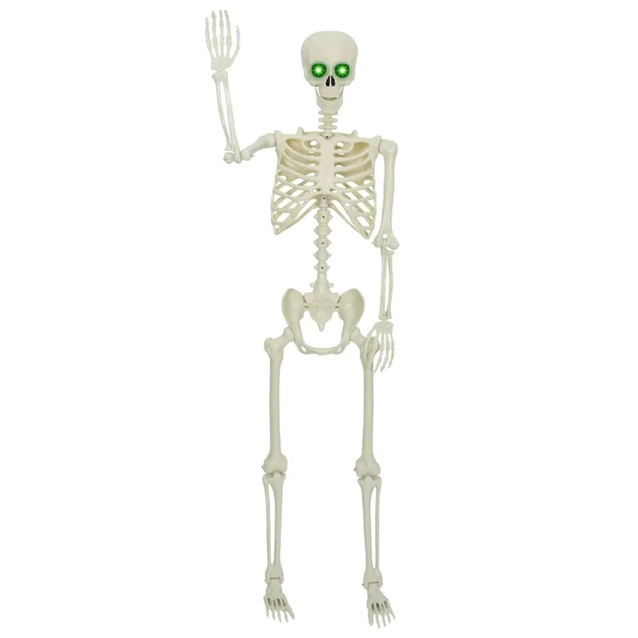 Squelette d'Halloween Blanc 155 x 38.5 cm Plastique - 4